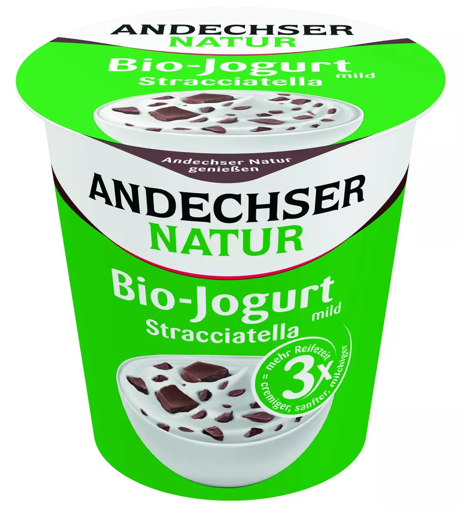 *ANDECHSER Jogurt kremowy Stracciatella 10% tłuszczu (150g) - BIO