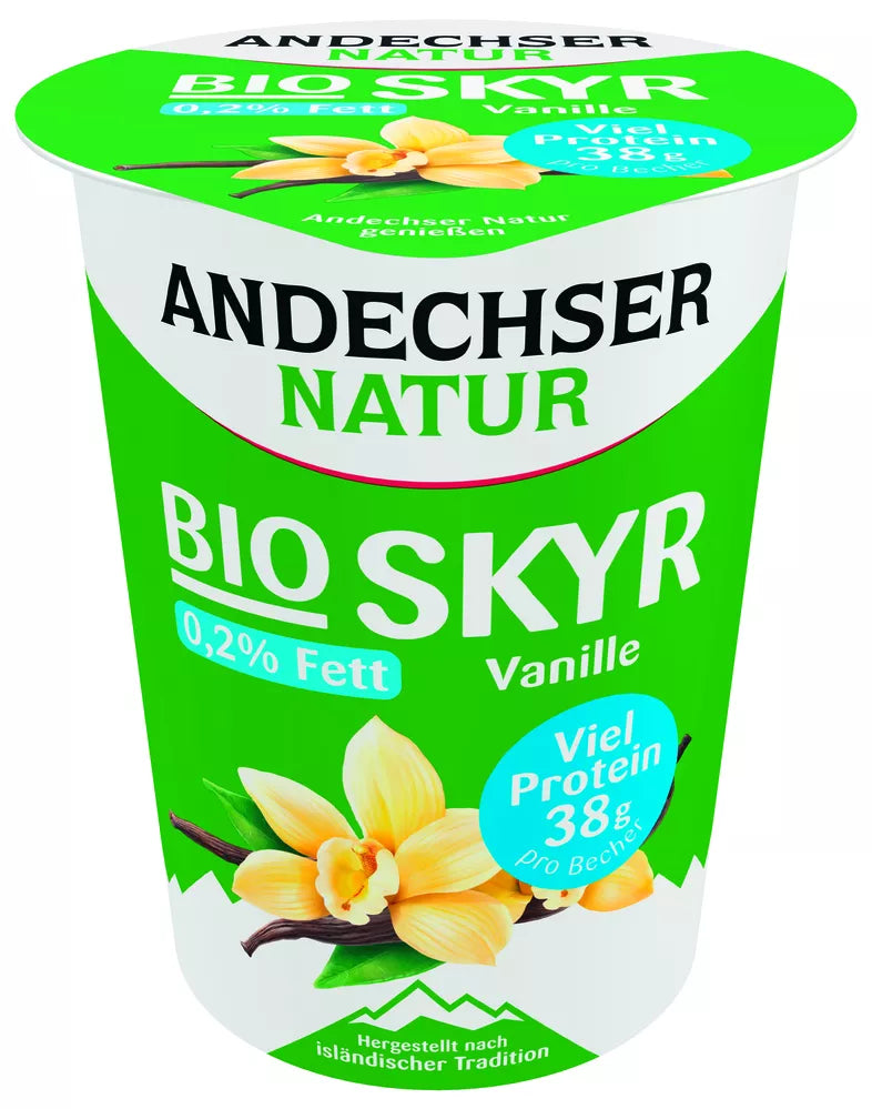 *ANDECHSER Skyr waniliowy 0,2% tłuszczu (400g) - BIO