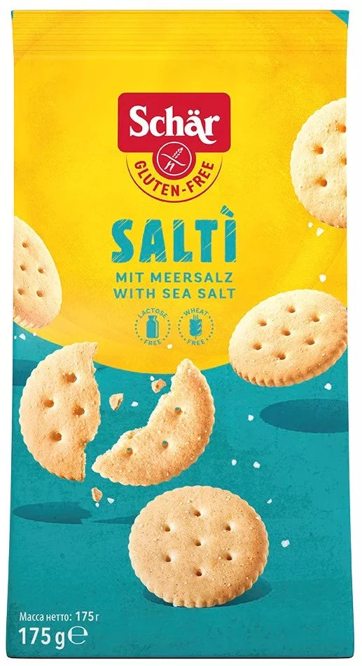 SCHAR Krakersy solone bezglutenowe Salti (175g)