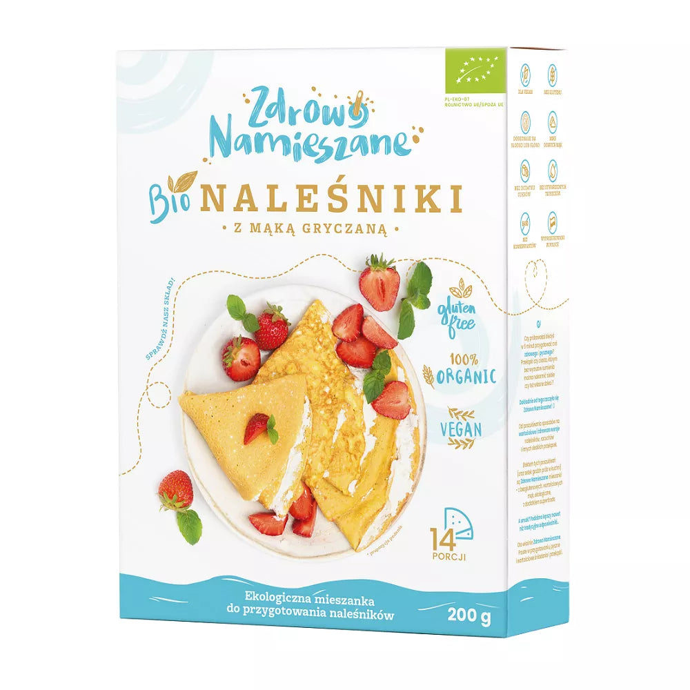 ZDROWO NAMIESZANE Mieszanka na racuchy z mąką kokosową 210g - BIO