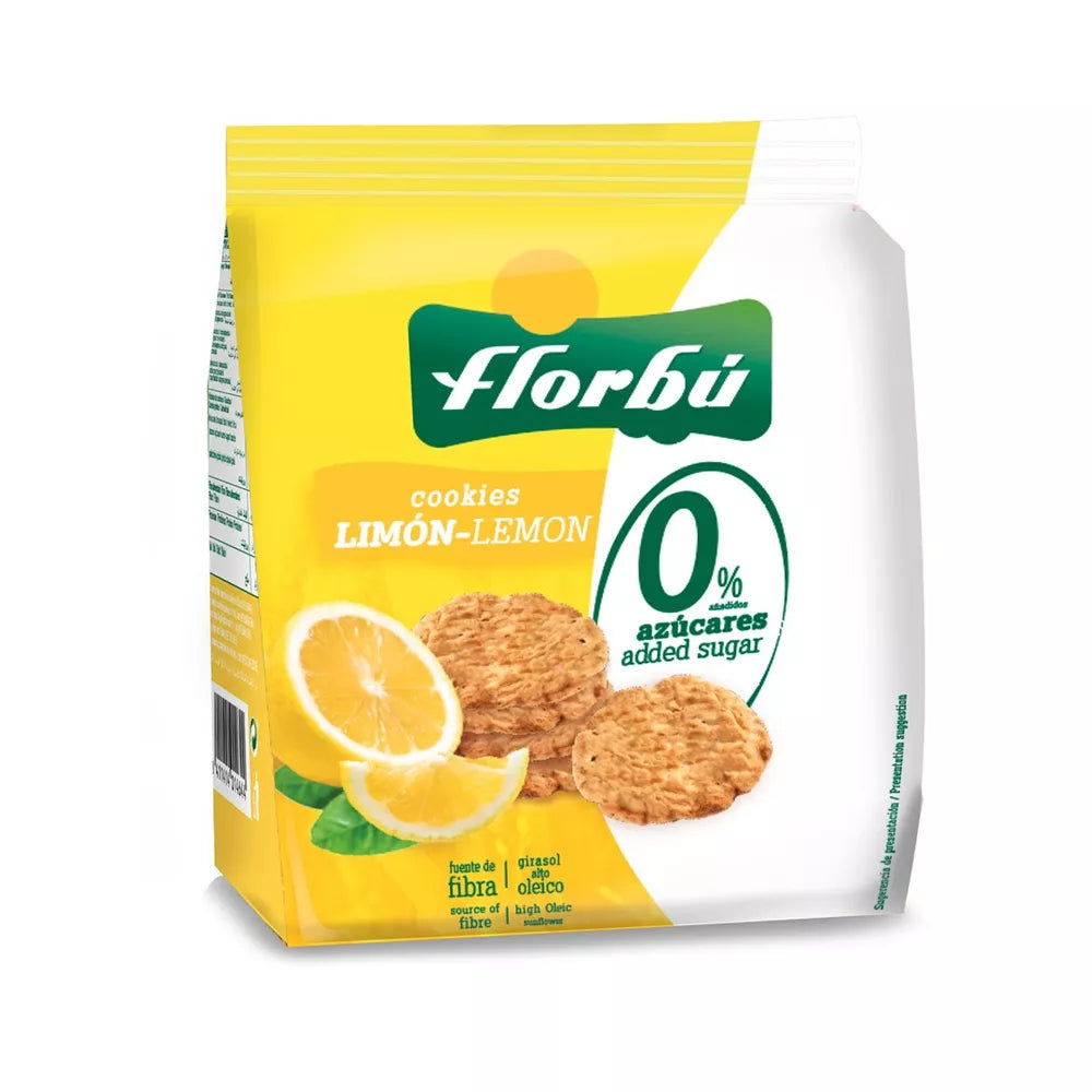FLOBRU Ciastka o smaku cytrynowym bez dodatku cukru 130g