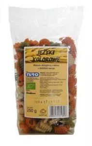 NIRO Makaron orkiszowy Jeżyki kolorowe (250g) - BIO