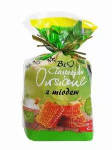 ANIA Ciasteczka owsiane bez cukru, z miodem (150g)  - BIO