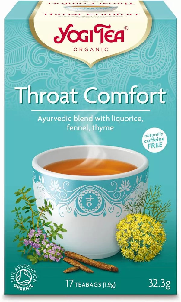 YOGI TEA Herbatka na gardło Throat Comfort (17 x 1,9 g) (32,3 g) - BIO