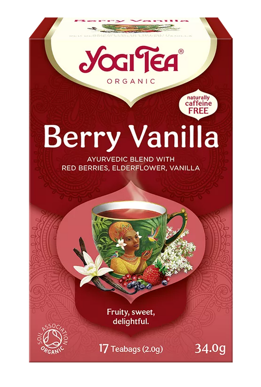 YOGI TEA Herbatka owoce jagodowe - wanilia (Berry Vanilla) (17 x 2 g) (34 g) - BIO