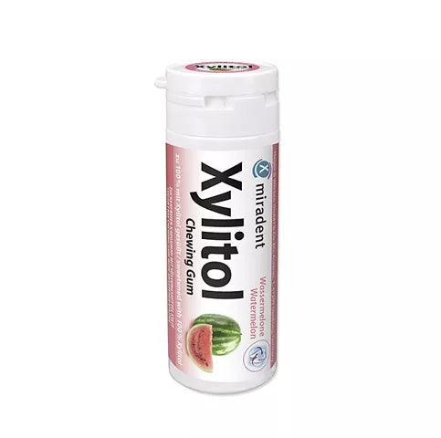 MIRADENT Xylitol guma do żucia dla dzieci arbuzowa (30 szt.)