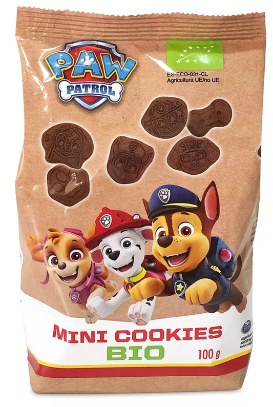 HEJO! PSI PATROL Mini ciastka kakaowe dla dzieci (100 g) - BIO