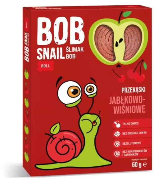 BOB SNAIL Przekąska jabłko-wiśnia 60 g