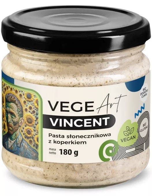 VEGE ART Pasta słonecznikowa z koperkiem VINCENT (180g)