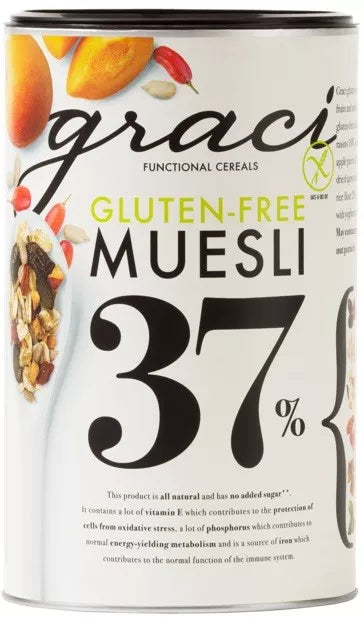 GRACI Musli 37% suszonych owoców i nasion bezglutenowe (400 g)