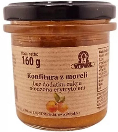 VITAPOL Konfitura z malin bez cukru słodzona erytrytolem (160 g)