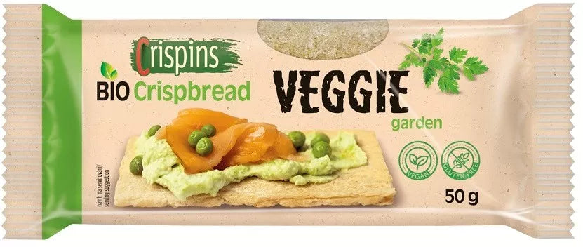 CRISPINS Pieczywo chrupkie z warzywami bezglutenowe (50 g) - BIO