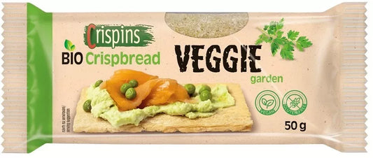 CRISPINS Pieczywo chrupkie z warzywami bezglutenowe (50 g) - BIO
