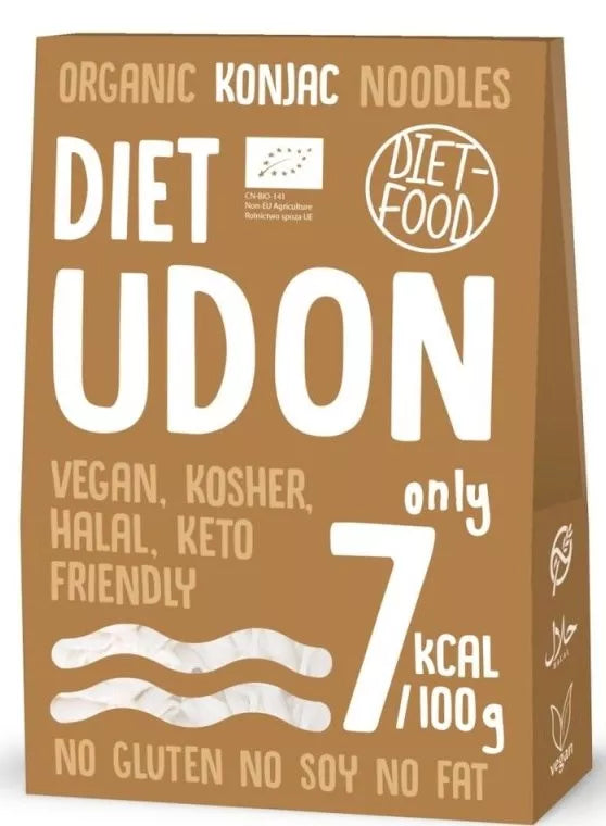 DIET-FOOD Makaron Konjac Udon bezglutenowy (300 g) - BIO