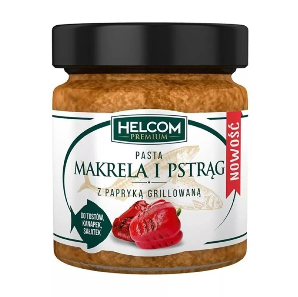 HELCOM Pasta z makreli i pstrąga z grillowaną papryką (180g)