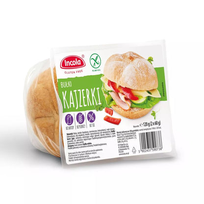 INCOLA Bułki śniadaniowe bezglutenowe (3 x 40 g) (120 g)