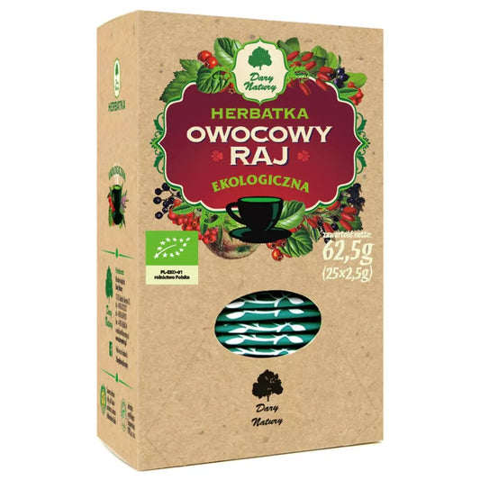DARY NATURY Herbatka owocowy raj (25 x 2,5 g) 62,5 g - BIO