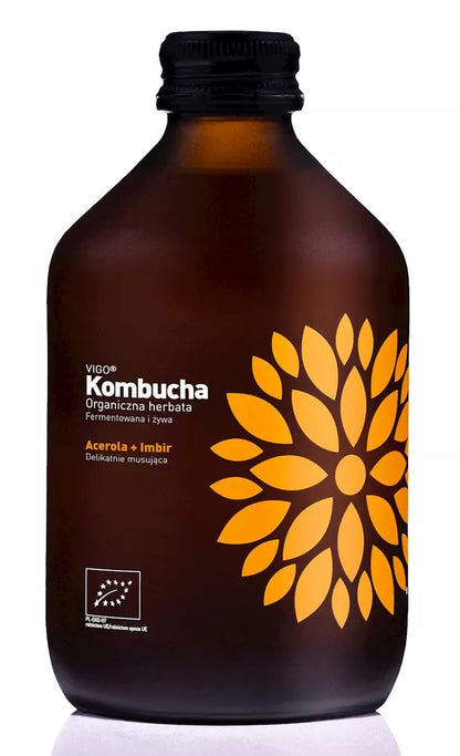 VIGO Kombucha Imbir + Acerola (330 ml) - BIO