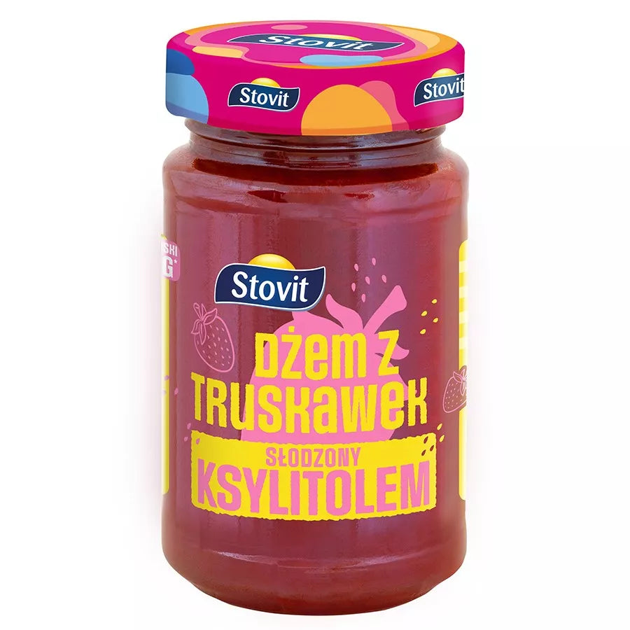 STOVIT Dżem truskawkowy słodzony ksylitolem (250g)