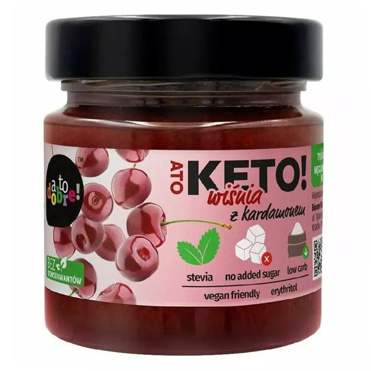 A TO KETO! Konfitura wiśnia z kardamonem bez cukru (200g)
