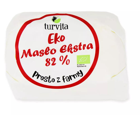 *TURVITA Masło extra 82% tłuszczu (200 g) - BIO (dostępność: wt.-pt.)