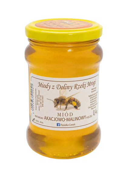 CEROŃ Miód akacjowo malinowy (400g)