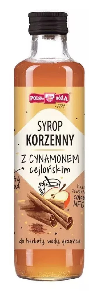 POLSKA RÓŻA Syrop korzenny z cynamonem cejlońskim (250 ml)
