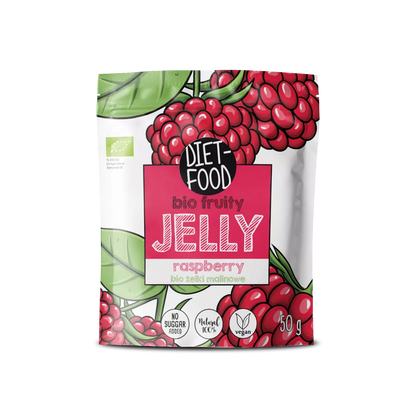 DIET-FOOD Żelki owocowe malinowe (50g) - BIO