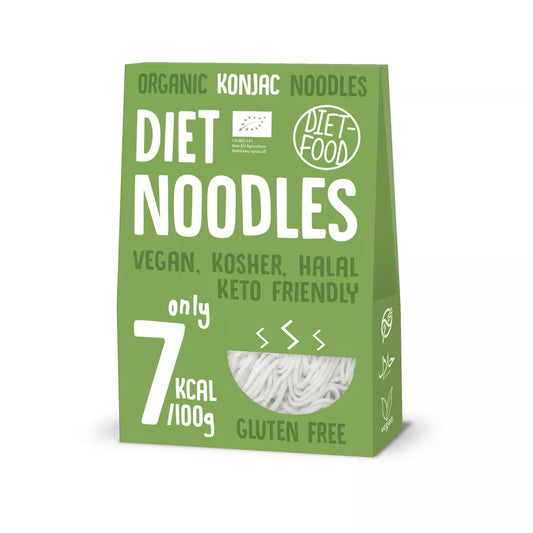 DIET-FOOD Makaron shirataki noodles bezglutenowy (Konjac Noodles) (300g) - BIO