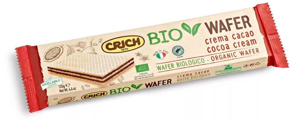 CRICH Wafelki z kremem kakaowym (125 g) - BIO