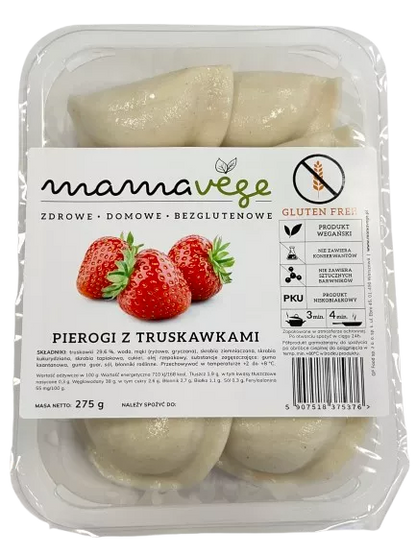 *MAMAVEGE Pierogi z kaszą gryczaną i wędzoną papryką bezglutenowe (275g)