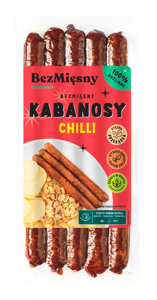 *BEZMIĘSNY Bezmięsne kabanosy chilli (160g)