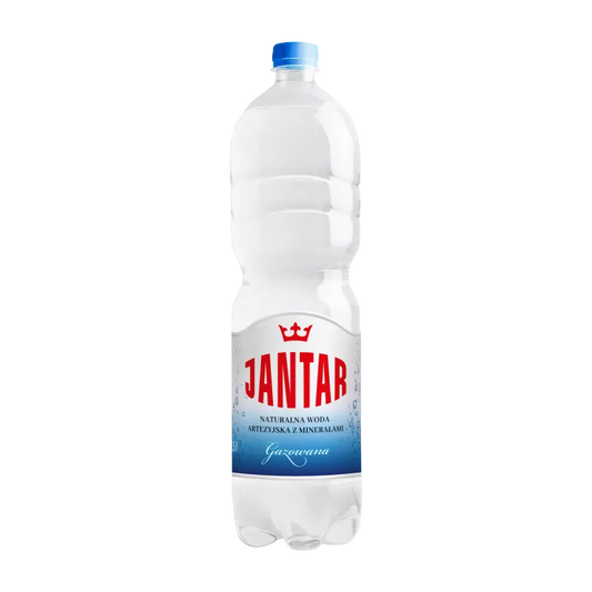 JANTAR Woda źródlana średniozmineralizowana gazowana (1,5l)