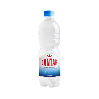 JANTAR Woda źródlana średniozmineralizowana gazowana (500ml)