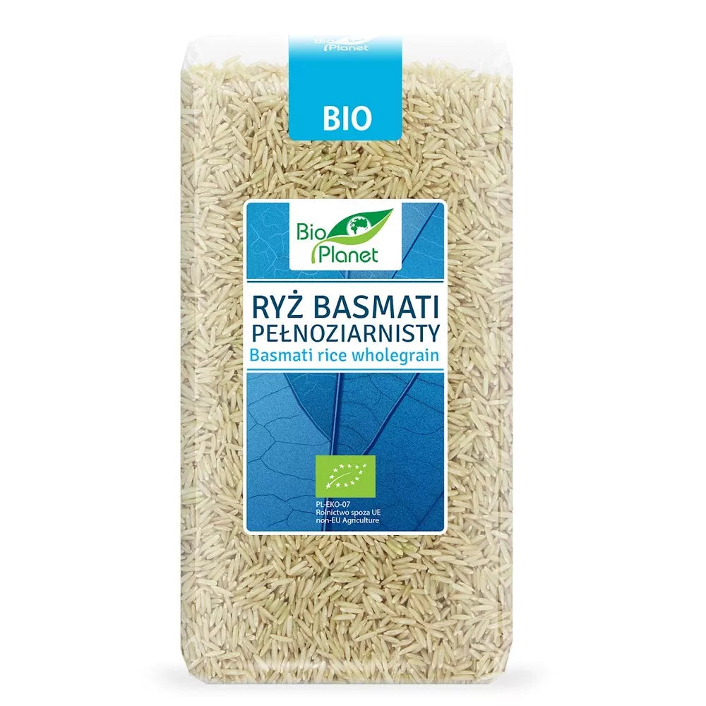 BIO PLANET Ryż basmati pełnoziarnisty, ekologiczny (1kg) - BIO