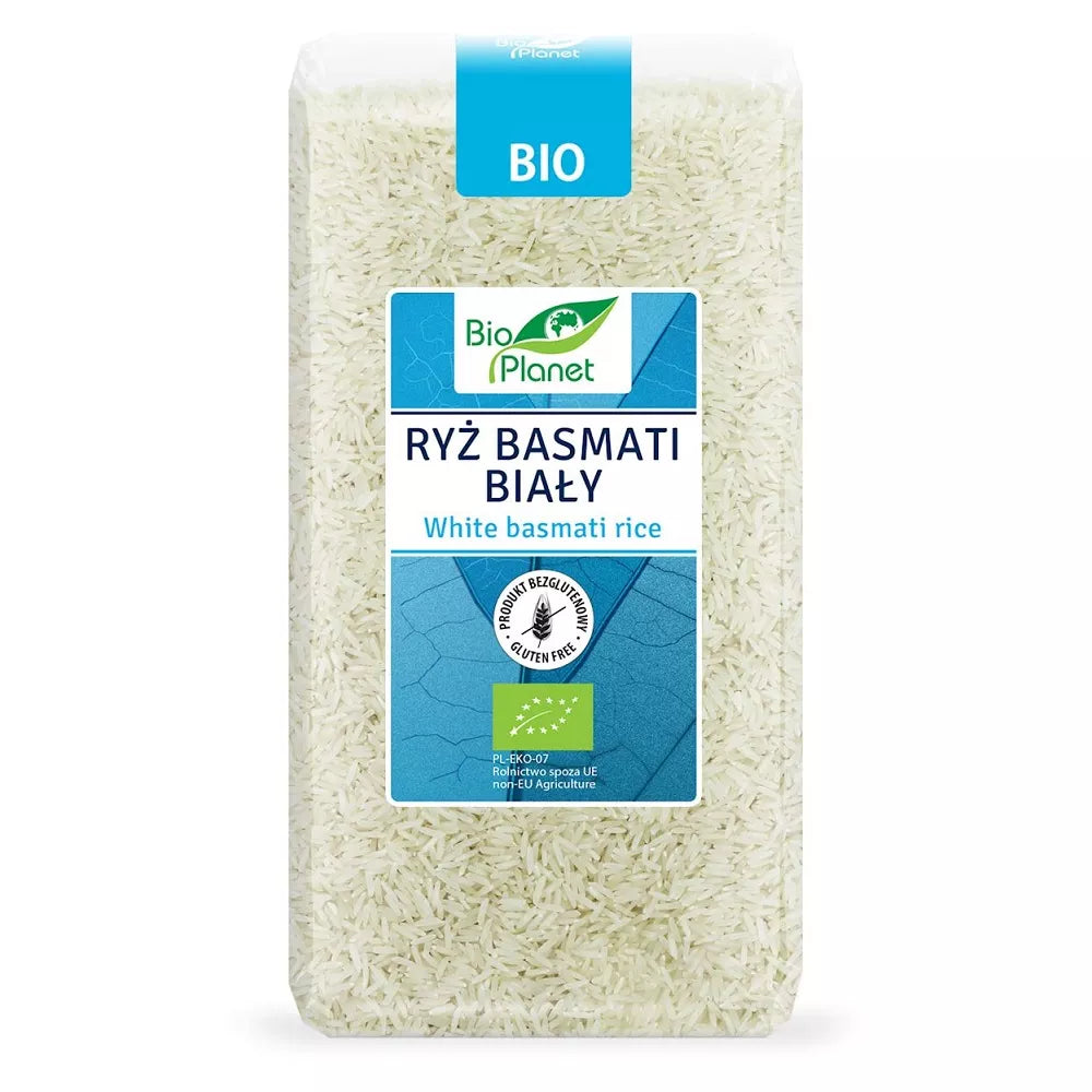 BIO PLANET Ryż basmati biały, bezglutenowy (500g) - BIO