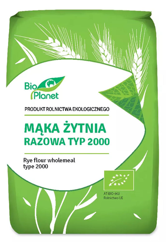 BIO PLANET Mąka żytnia razowa TYP 2000 1kg - BIO