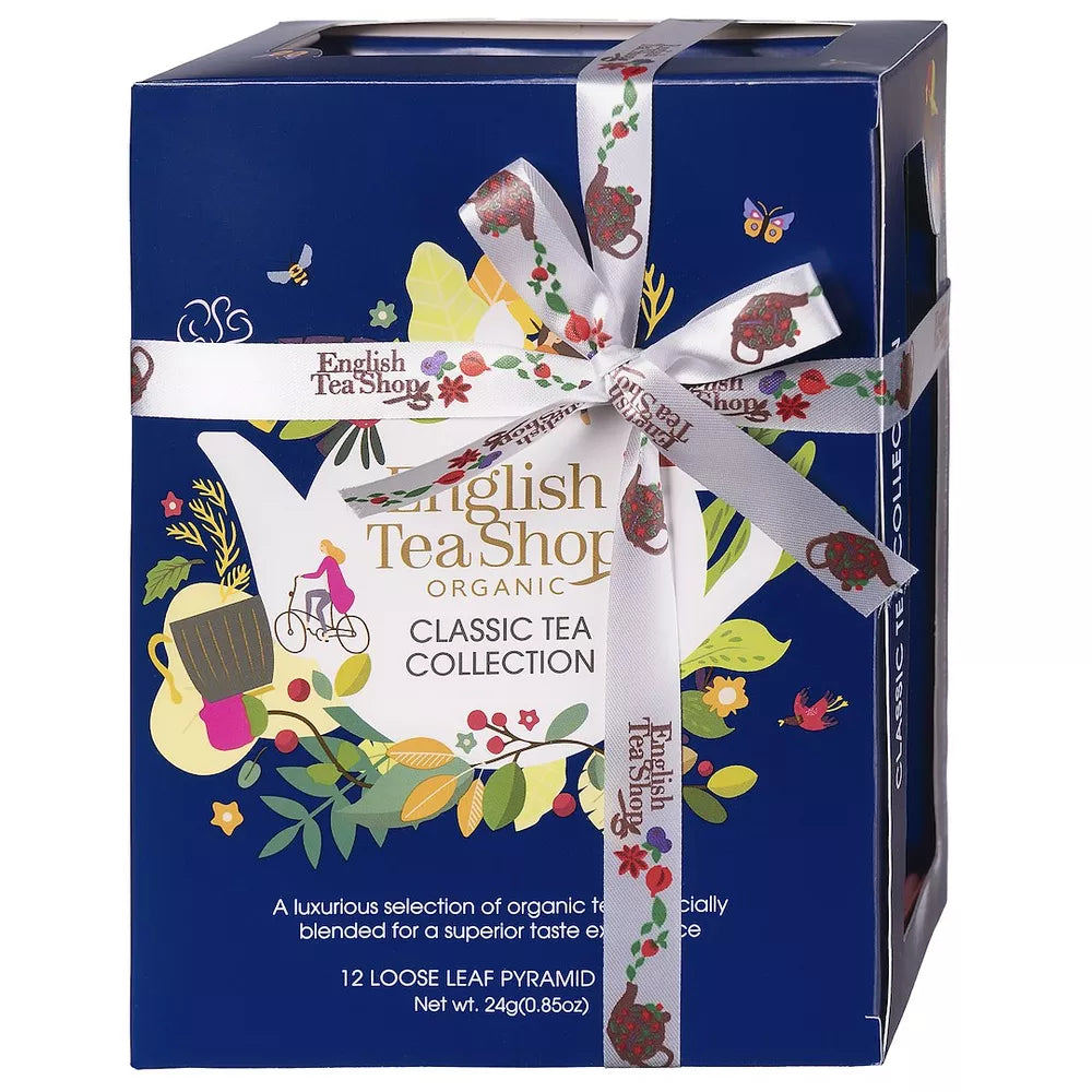ENGLISH TEA SHOP Zestaw herbat Classic Tea Collection Blue 12 piramidek (12x2g) (24 g) - BIO