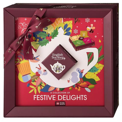 ENGLISH TEA SHOP Zestaw herbat Festive Delight w 4 smakach (70 g) - BIO (Boże Narodzenie)