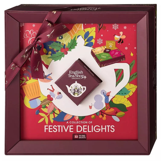 ENGLISH TEA SHOP Zestaw herbat Festive Delight w 4 smakach (70 g) - BIO (Boże Narodzenie)