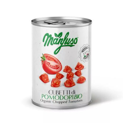 MANFUSO Pomidory całe bez skórki 400 g (240 g) - BIO