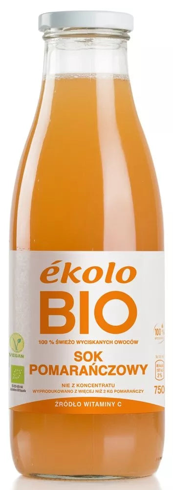 EKOLO Sok z pomarańczy (750 ml) - BIO