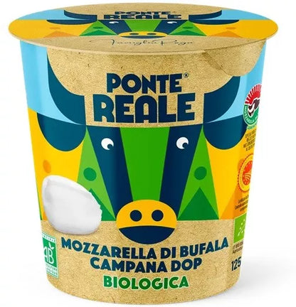 *PONTE REALE Mozzarella di bufala (w foliowym woreczku) (125 g) - BIO
