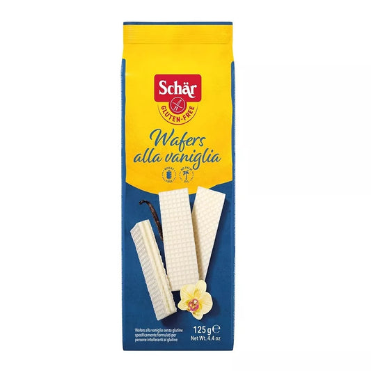 SCHAR Wafelki kakaowe bezglutenowe - Wafers al cacao (125 g)