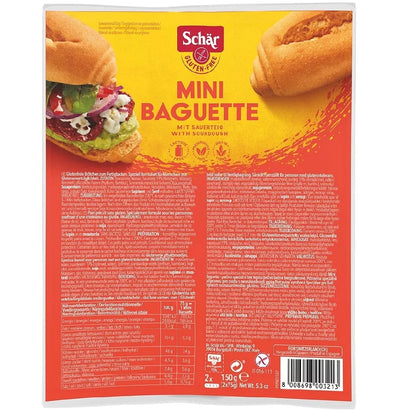 SCHAR Mini-Bagietki bezglutenowe do zapiekania (2 x 75g)