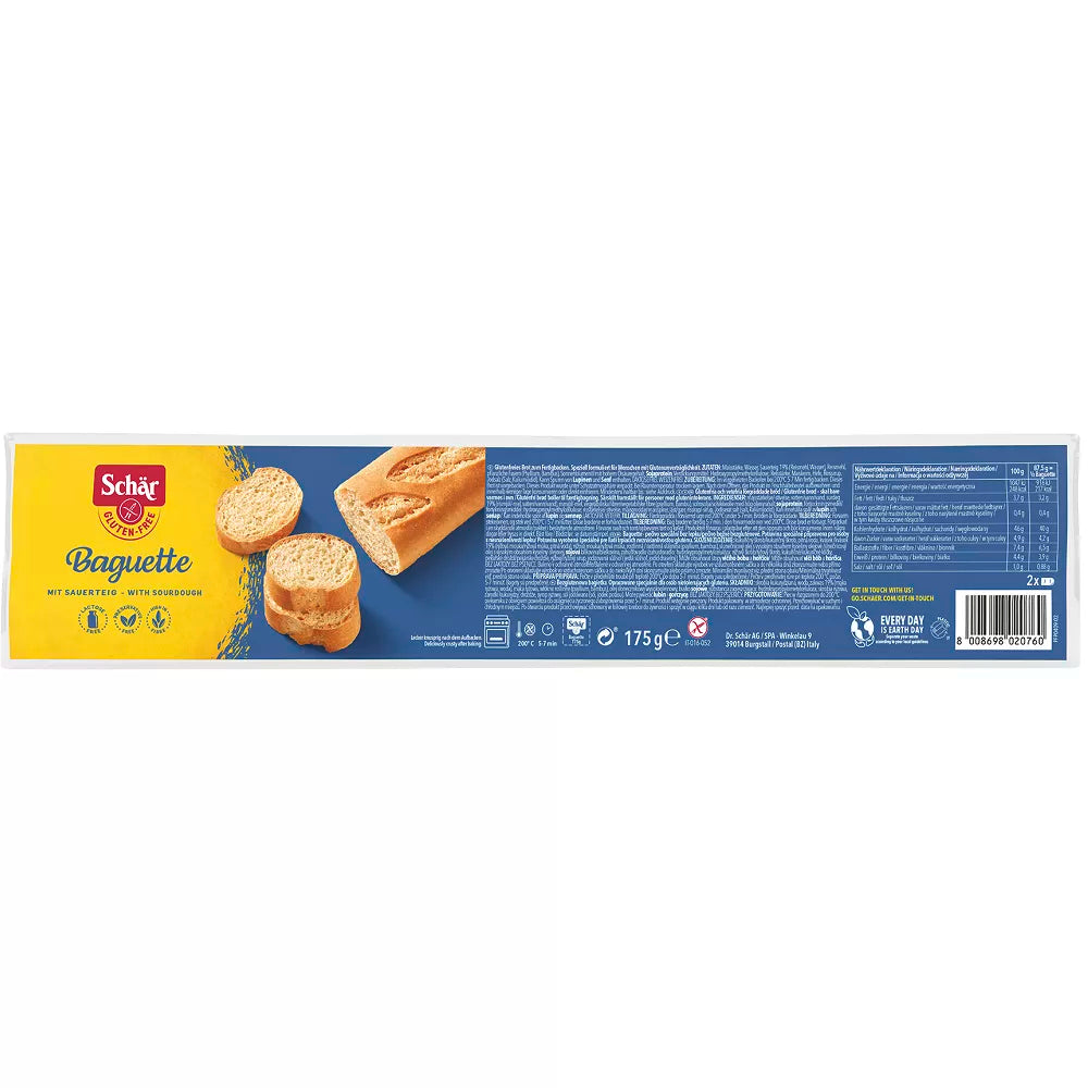 SCHAR Mini-Bagietki bezglutenowe do zapiekania (2 x 75g)