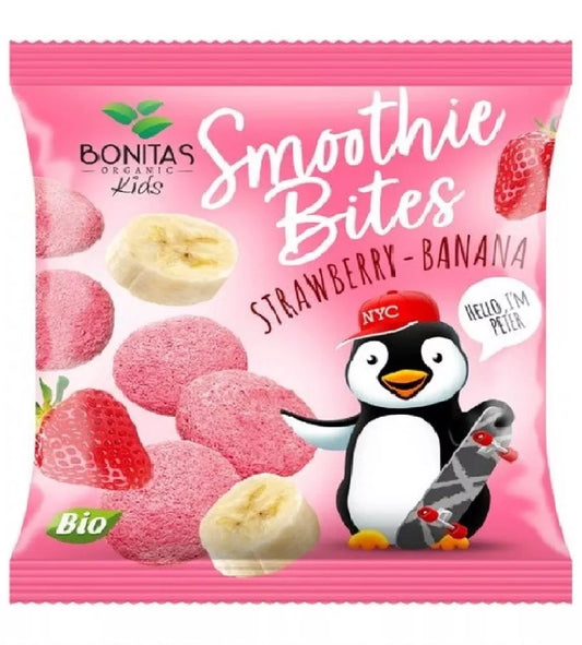BONITAS Liofilizowana przekąska truskawka-banan-jogurt (10 g) - BIO