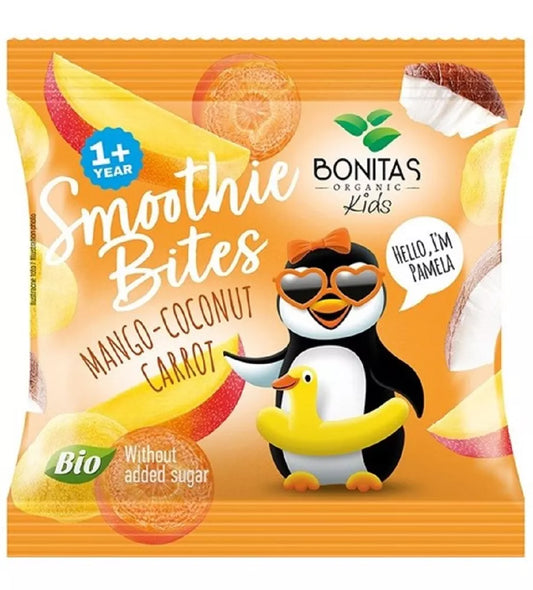 BONITAS Liofilizowana przekąska mango-kokos-marchew (10 g) - BIO