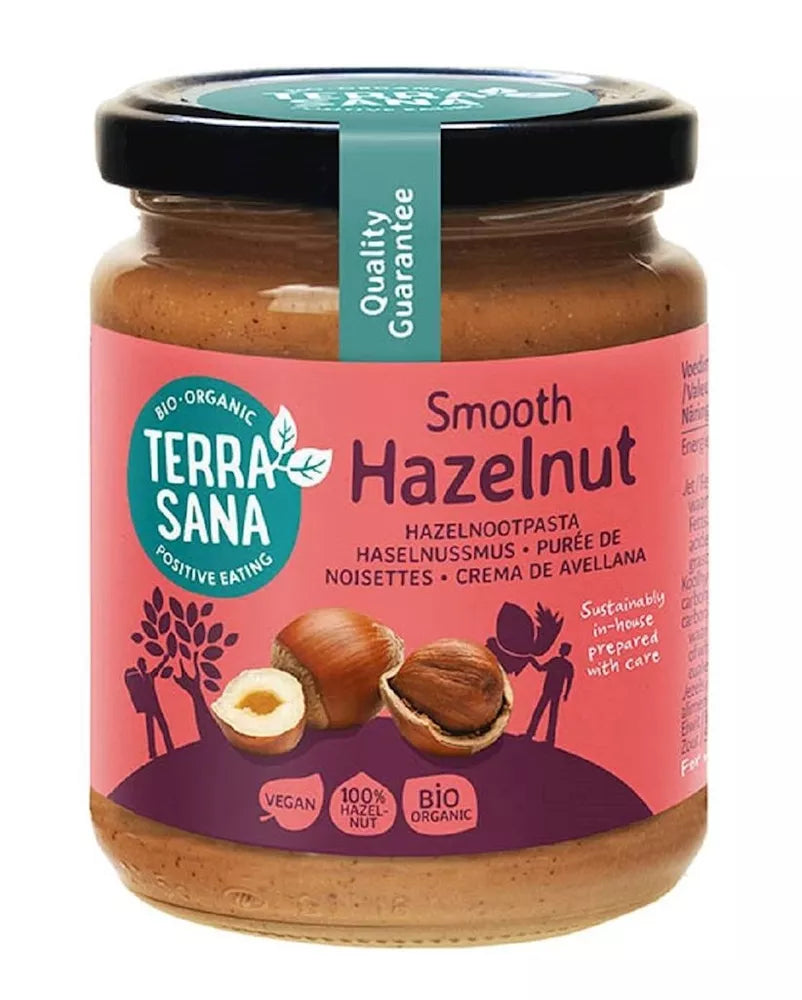 TERRASANA Krem z orzechów laskowych bezglutenowy (250 g) - BIO