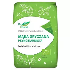 BIO PLANET Mąka gryczana pełnoziarnista (1kg) - BIO